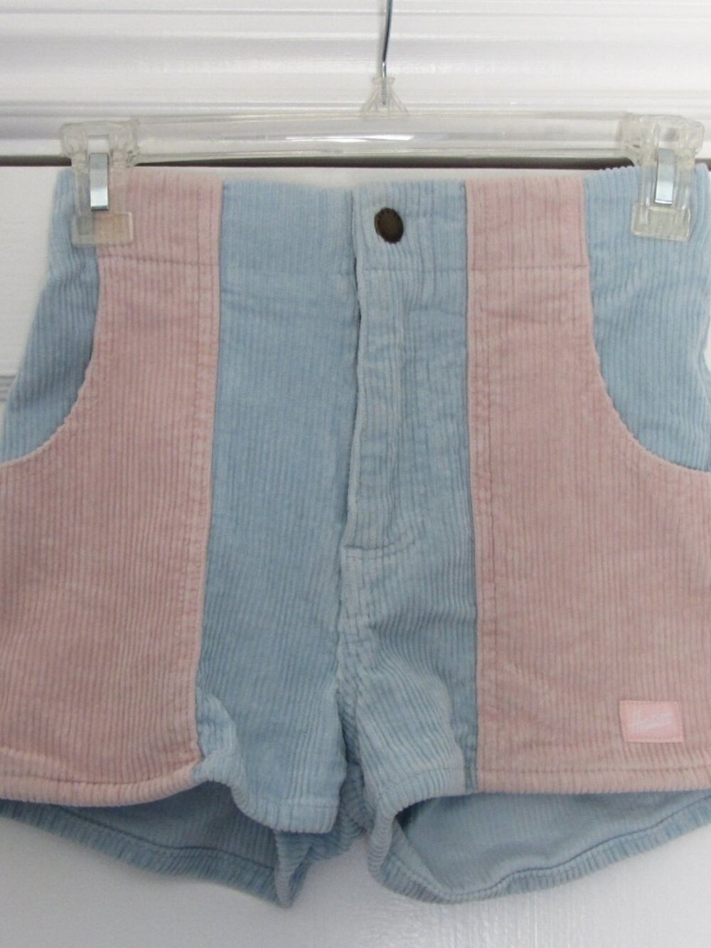 Hammies Shorts, Soft Corduroy, Pink and Blue, Size 24